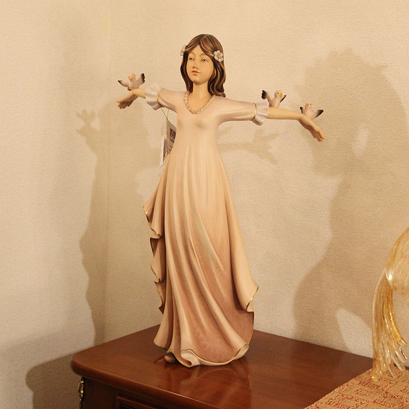 【DEUR】 木彫り人形 イタリア製  高さ63cm