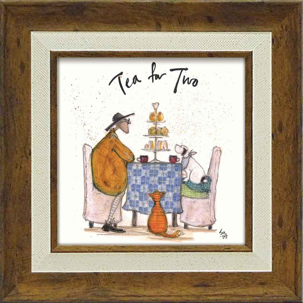 額絵 サム トフト 「みんなでお茶」　幅23.5cm