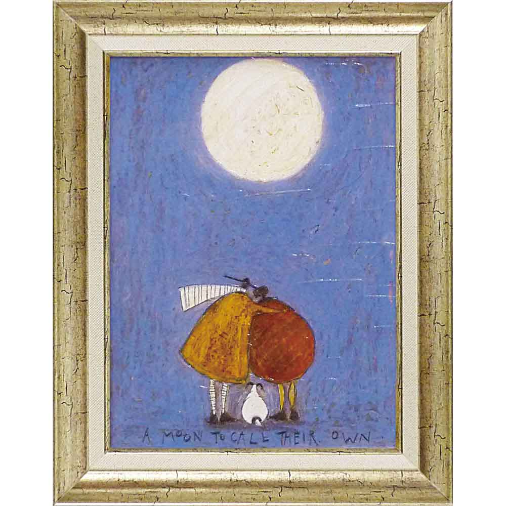 額絵 サム トフト 「月夜のふたり」　幅37.5cm