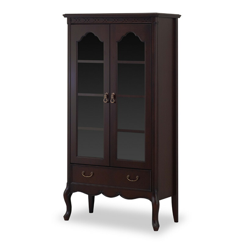 フルールDM キャビネット ダークブラウン 幅72cm