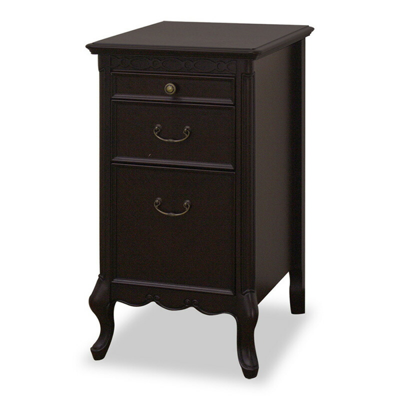 フルールDM コスメチェスト ダークブラウン 幅40cm