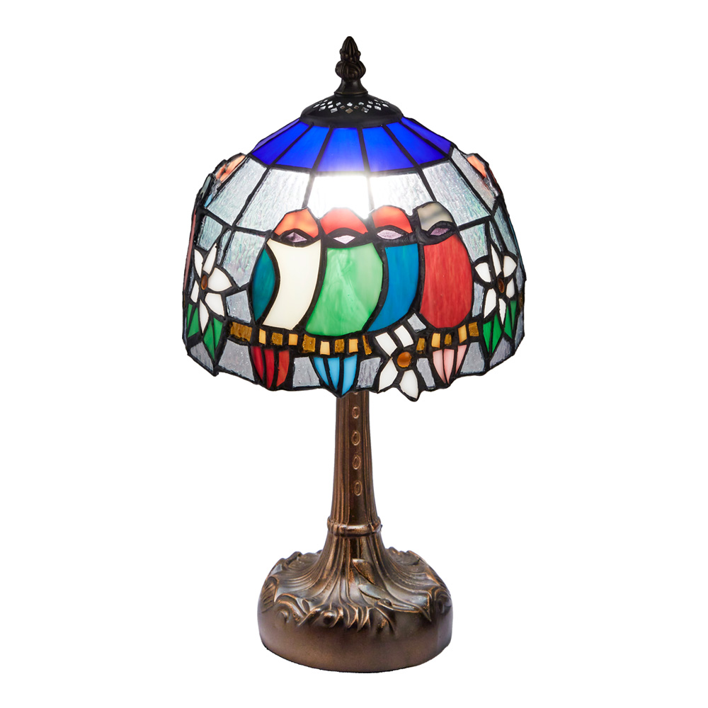 ステンドランプ バードS 口金E17 28008