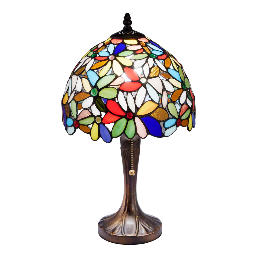 ステンドランプ ハナハナ ミックスカラー 口金E26 28010