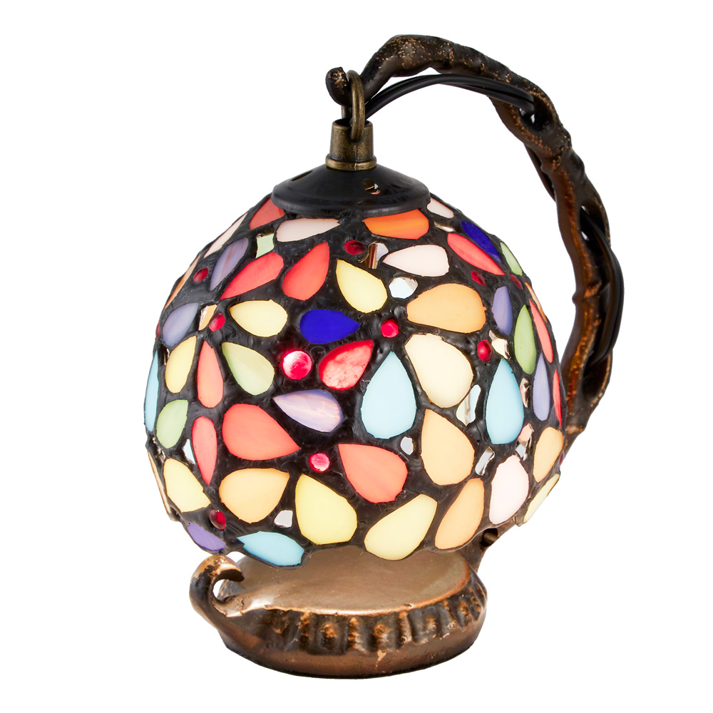 ステンドランプ ハナハナ ミックスカラー ミニ 口金E12 28016