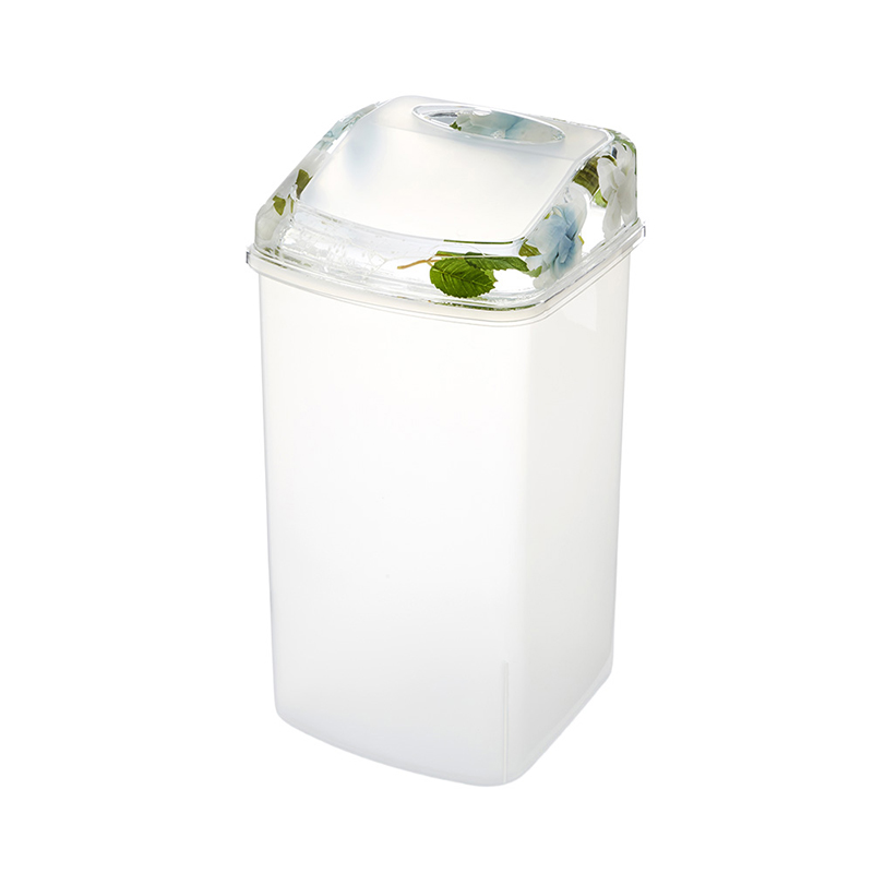 アクリル水中花 ダストボックス ホワイト&ブルー 58804