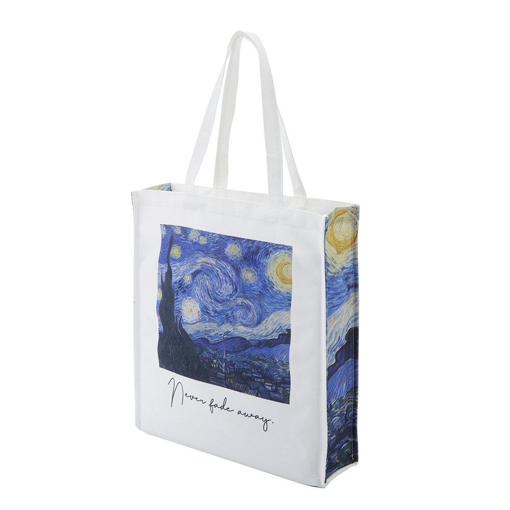名画プリント トートバッグ 星月夜 幅33cm