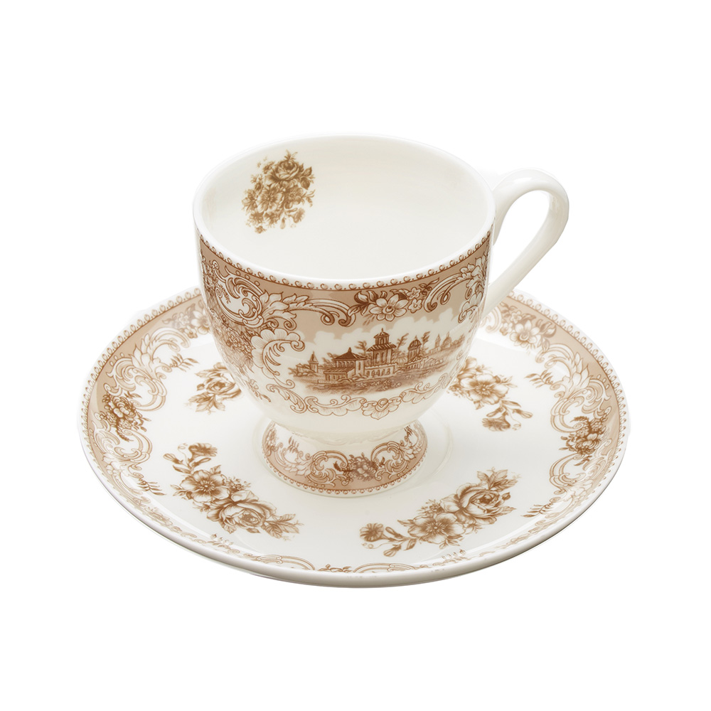 【ROYALARDEN/ロイヤルアーデン】ボーンチャイナ カップ＆ソーサー 250ml 39495 ※電子レンジ対応