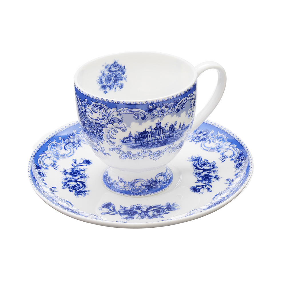 【ROYALARDEN/ロイヤルアーデン】ボーンチャイナ カップ＆ソーサー 250ml 39497 ※電子レンジ対応