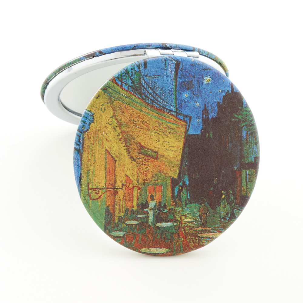 コンパクトミラー ラウンド 名画シリーズ 夜のカフェテラス / 73630