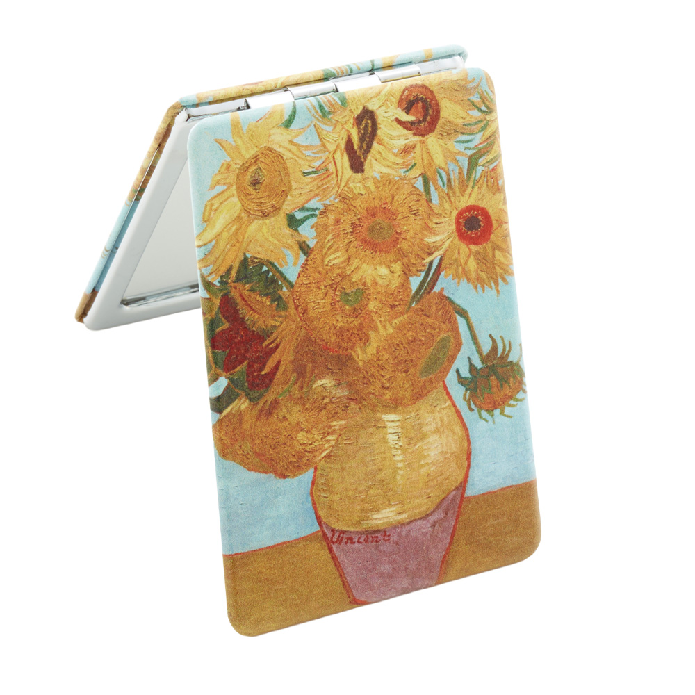 コンパクトミラー レクタングル 名画シリーズ ひまわり / 73652