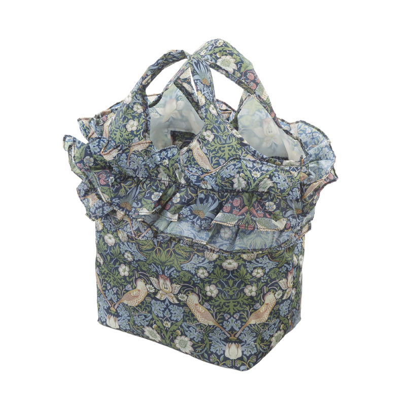 かわいいフリル付きエコバッグ  バード＆ストロベリー 73795