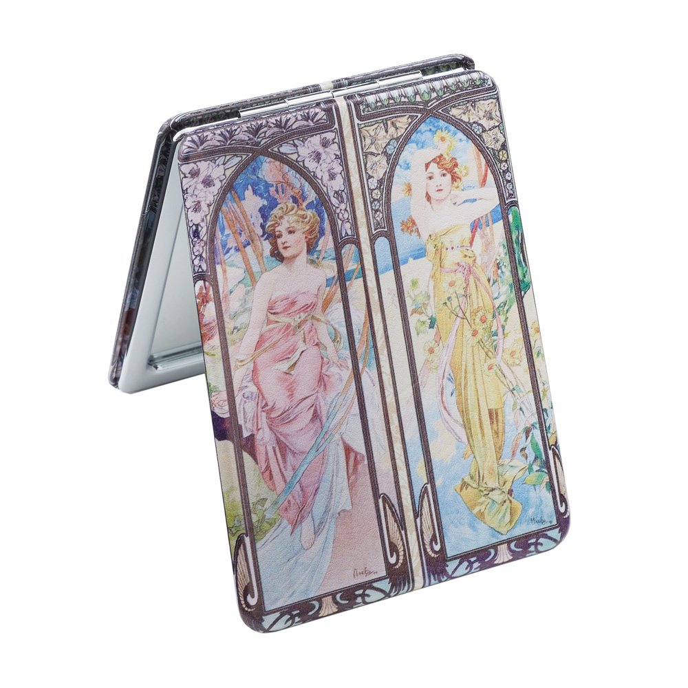 コンパクトミラー レクタングル 名画シリーズ 時の流れ / 73970