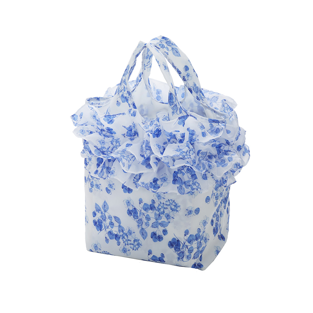 かわいいフリル付きエコバッグ  ハーバーストロベリー 75014