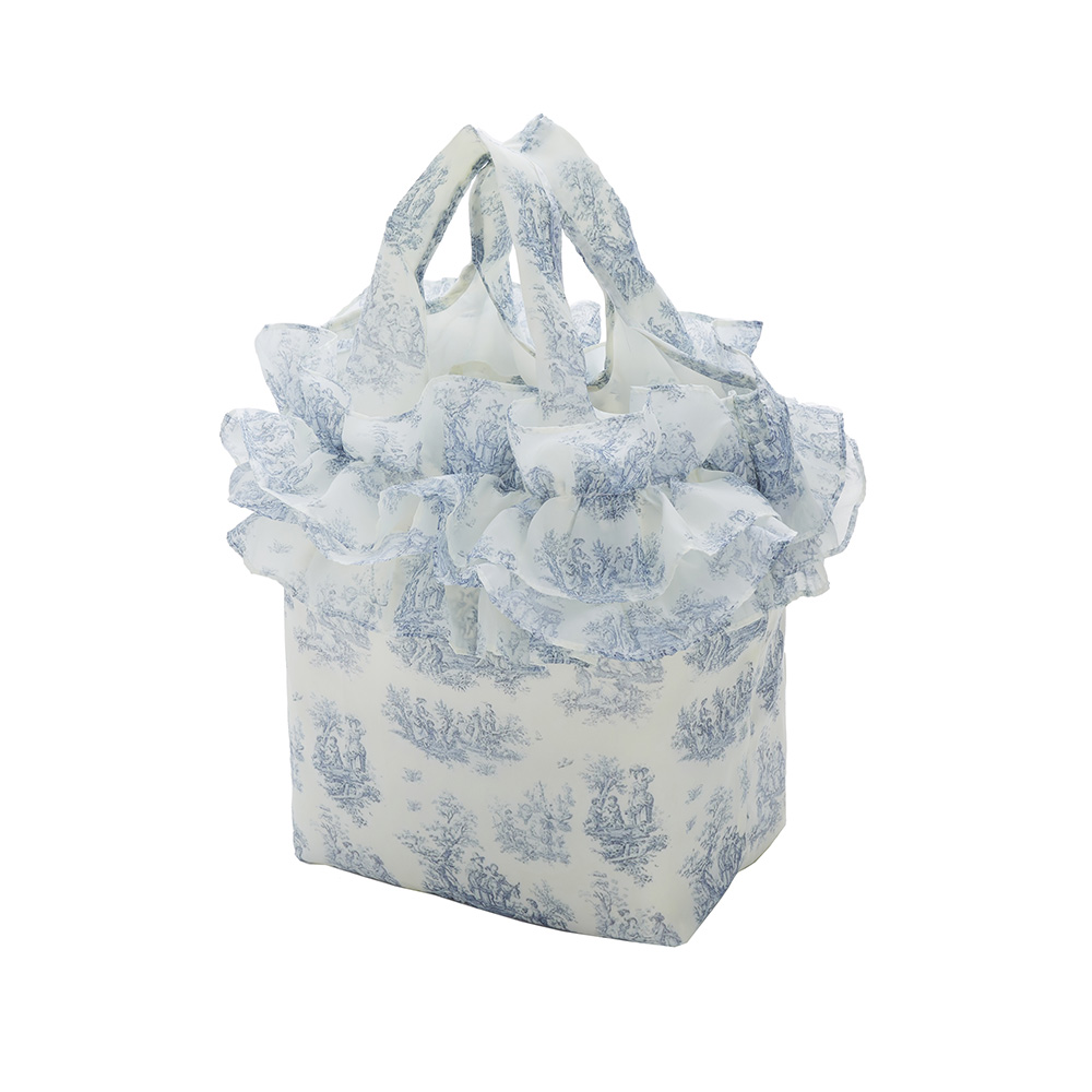 かわいいフリル付きエコバッグ  フレンチカントリー 75016