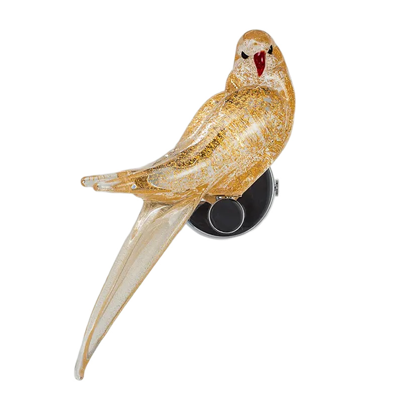 イタリア製 ザネッティ 全身金色の小鳥 CO-O / Zanetti Murano