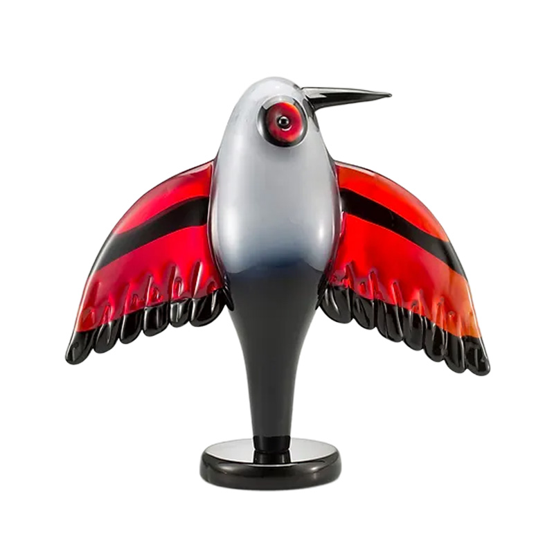 イタリア製 ザネッティ LSBキツツキ像(翼広げ) LSB-J / Zanetti Murano