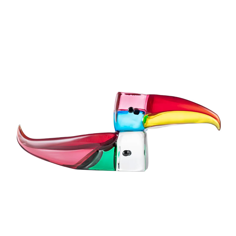 イタリア製 ザネッティ LSBコレクション カラフルオオハシ像K LSB-K / Zanetti Murano