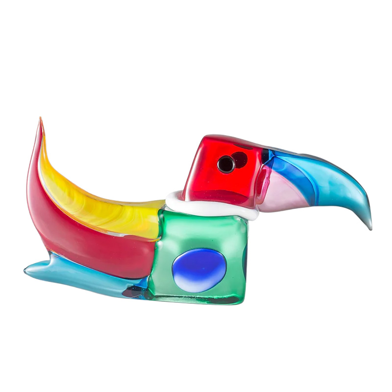 イタリア製 ザネッティ LSBコレクション カラフルオオハシ像L LSB-L / Zanetti Murano