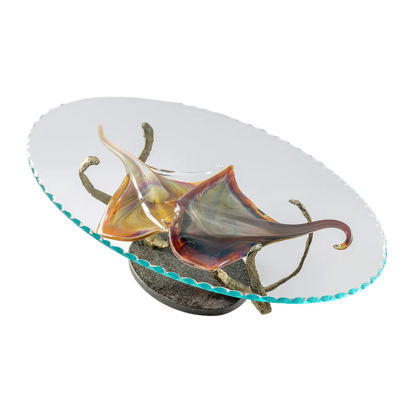 イタリア製 ザネッティ カルチェドーニオ エイのコーヒーテーブル TAV-RA / Zanetti Murano