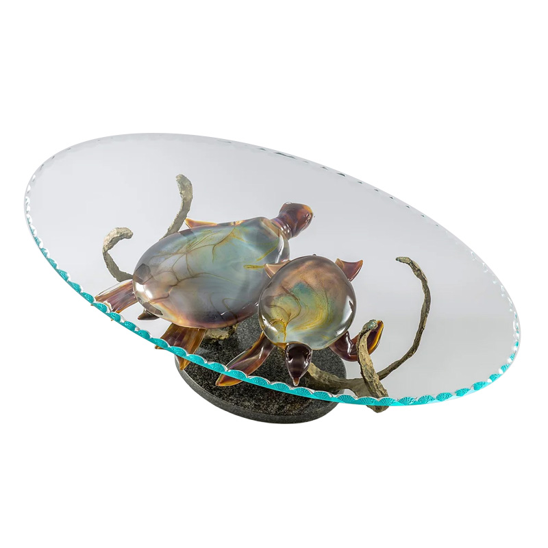 イタリア製 ザネッティ カルチェドーニオ ウミガメのコーヒーテーブル TAV-TA-CA / Zanetti Murano