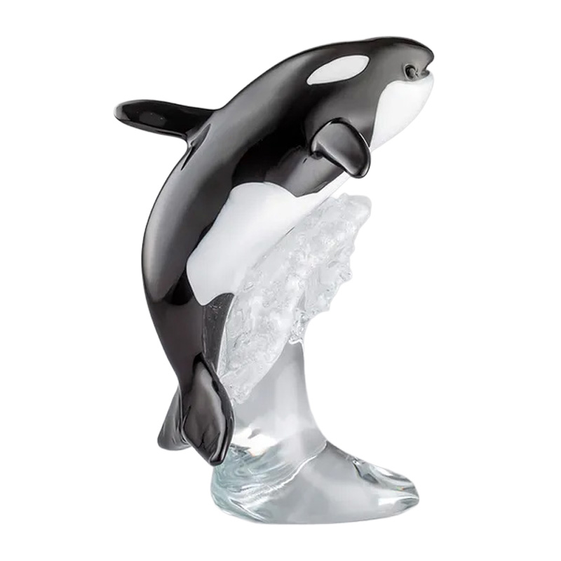イタリア製 ザネッティ 潜るシャチ像 ZM4021 / Zanetti Murano