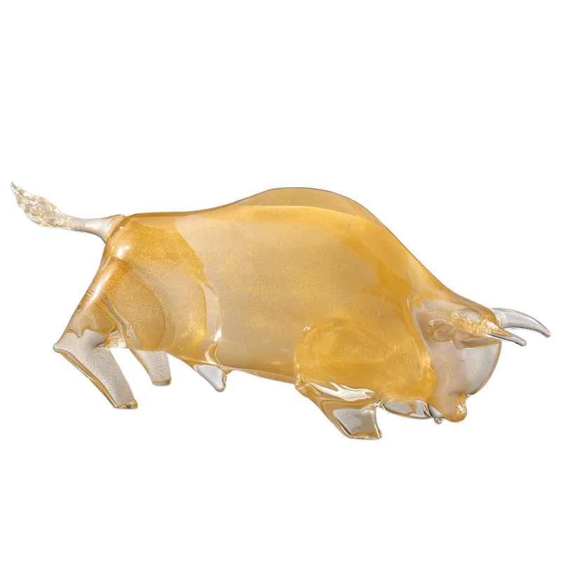 イタリア製 ザネッティ 金色雄牛 ZV1061-O / Zanetti Murano