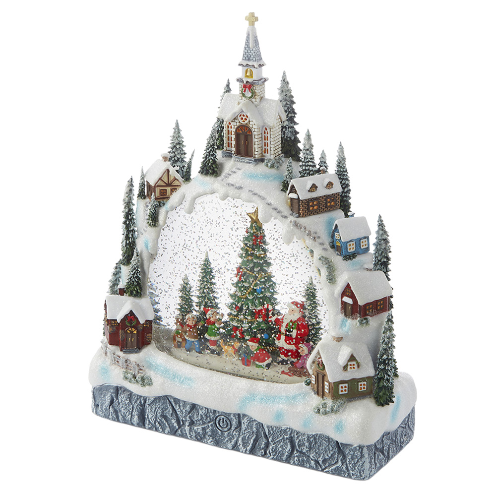 クリスマス リキッドLED クリスマスビレッジ 高さ28.5cm / ハルモニア