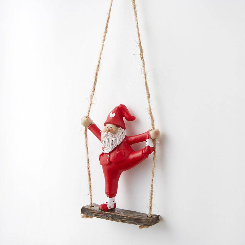 クリスマス サーカスサンタ ブランコ 立ちポーズ 高さ10.5cm