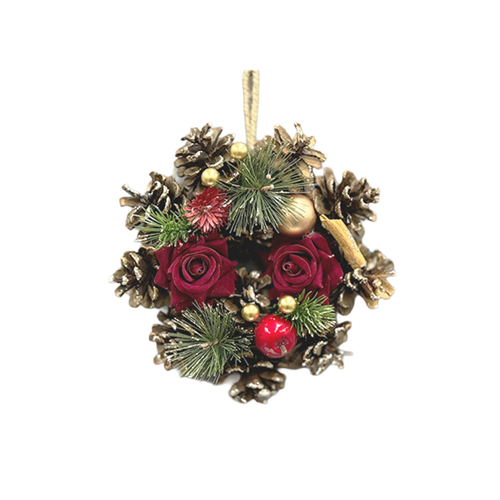 クリスマス ナチュラルリース 直径18cm