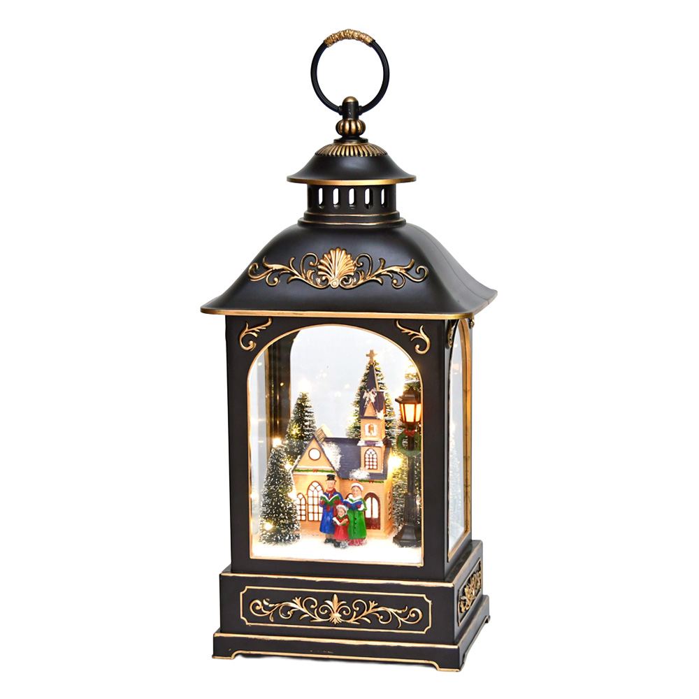 クリスマス LEDランタン オルゴール コーラスファミリー 高さ40cm / ハルモニア