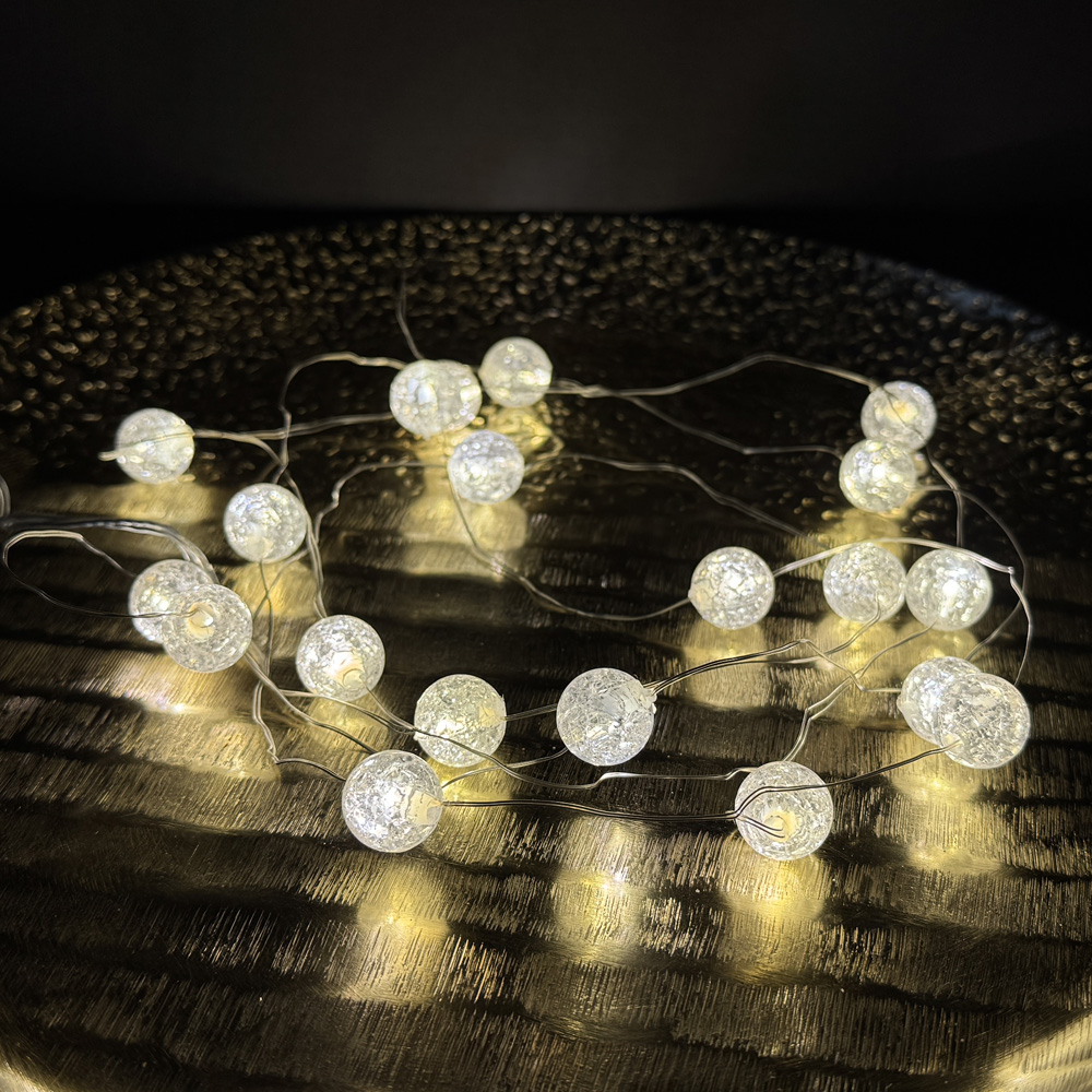 クリスマス ボールガーランド 20球 210cm