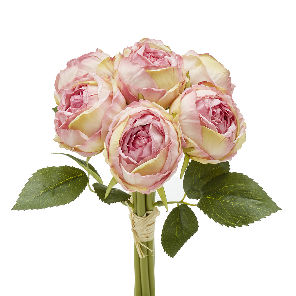 アーティフィシャルフラワー ローズブーケ 7束 / 07005