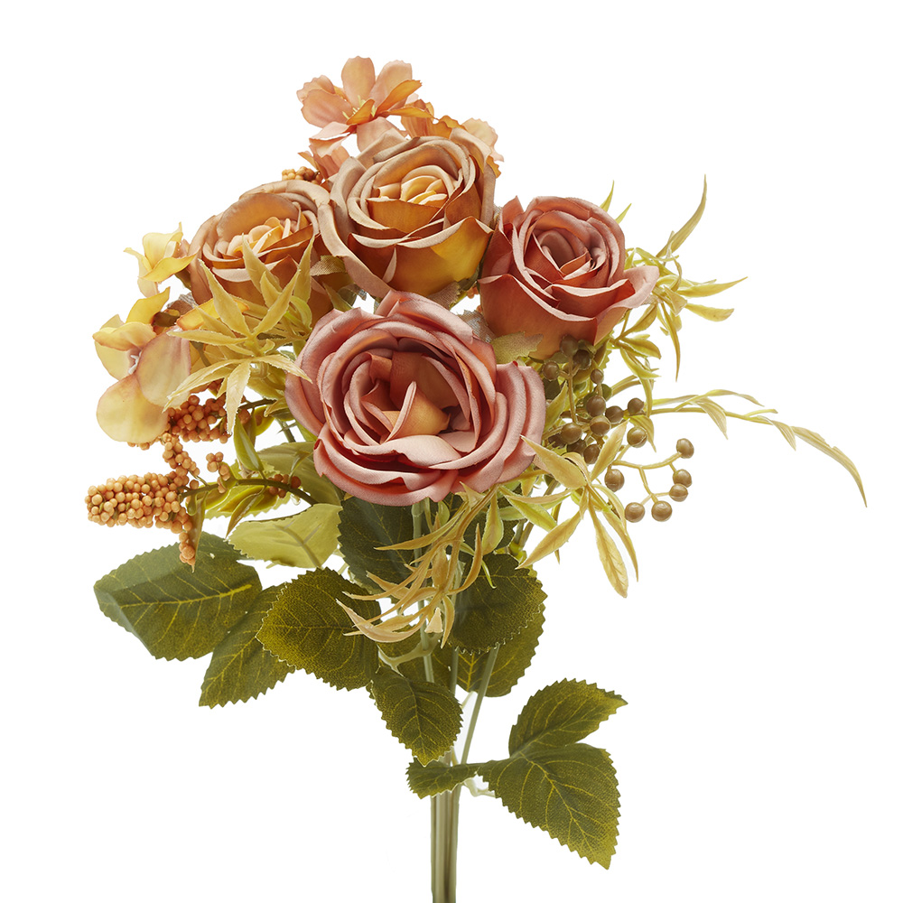 アーティフィシャルフラワー ローズブッシュ / 07012