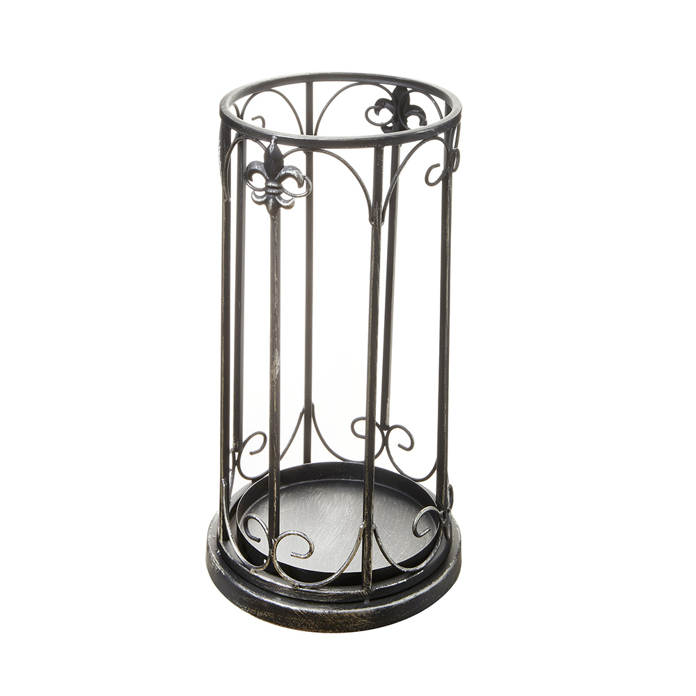 アイアン 傘立て ブラック 直径25cm 71950