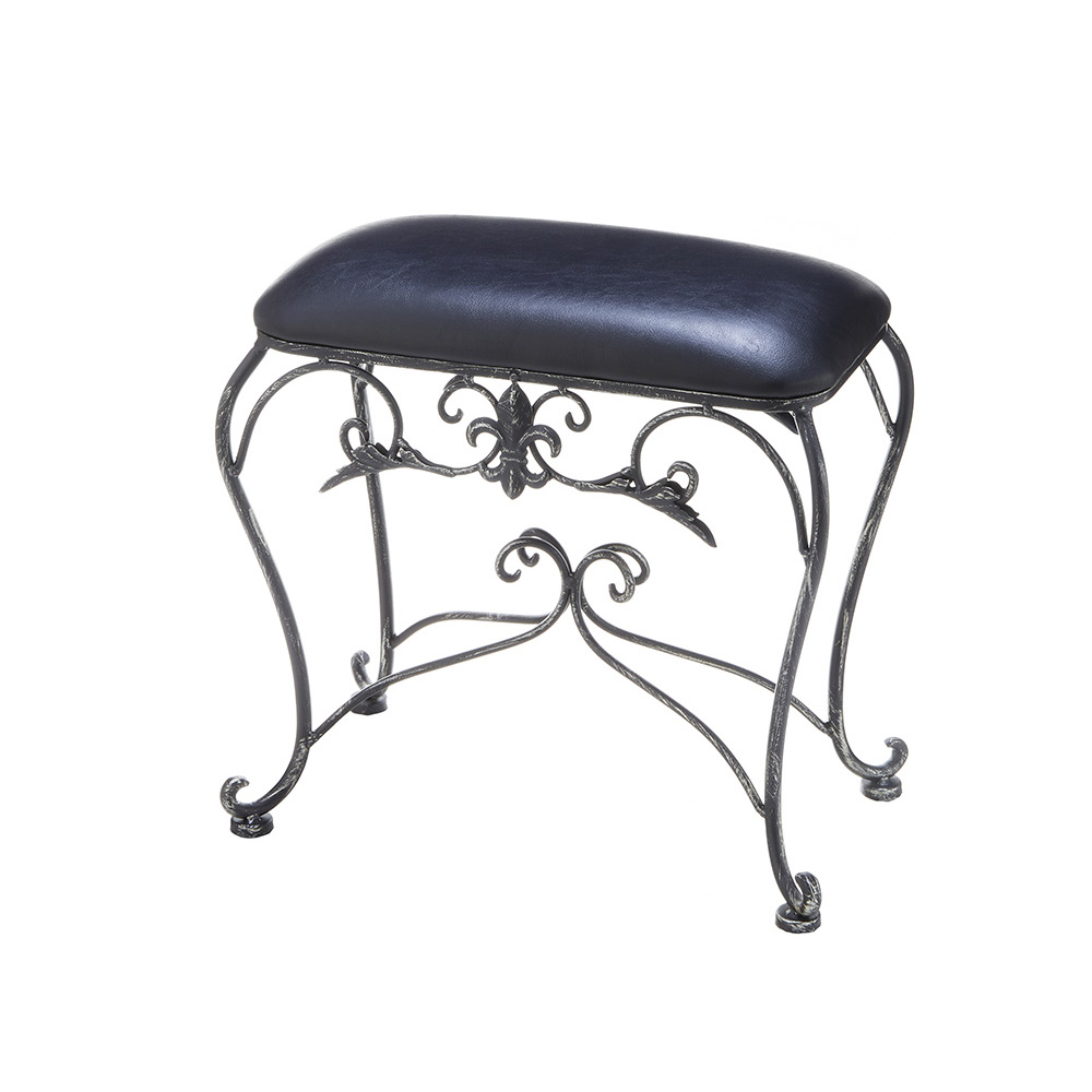 アイアン スツール ブラック 幅47cm 71954