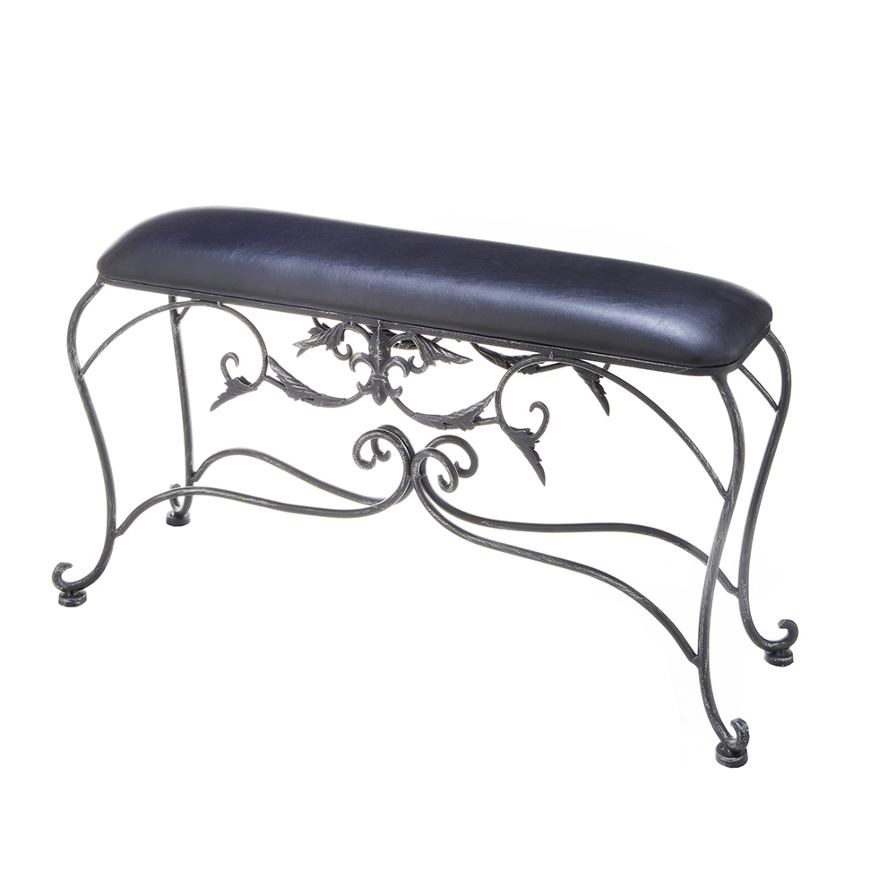 アイアン スツール ロング ブラック 幅82cm 71956