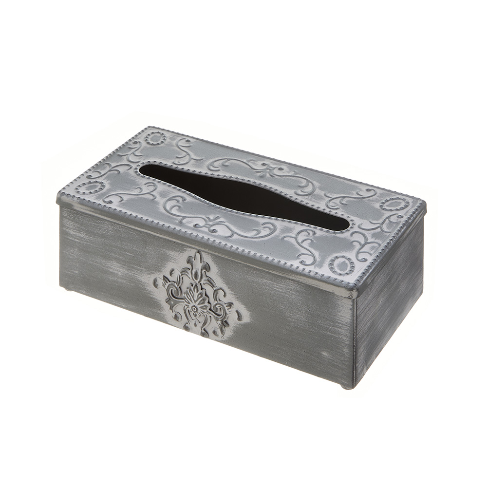 アイアン ティッシュケース グレー 71965