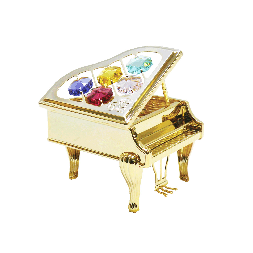 クリスタルオーナメント ピアノ カラー 01561