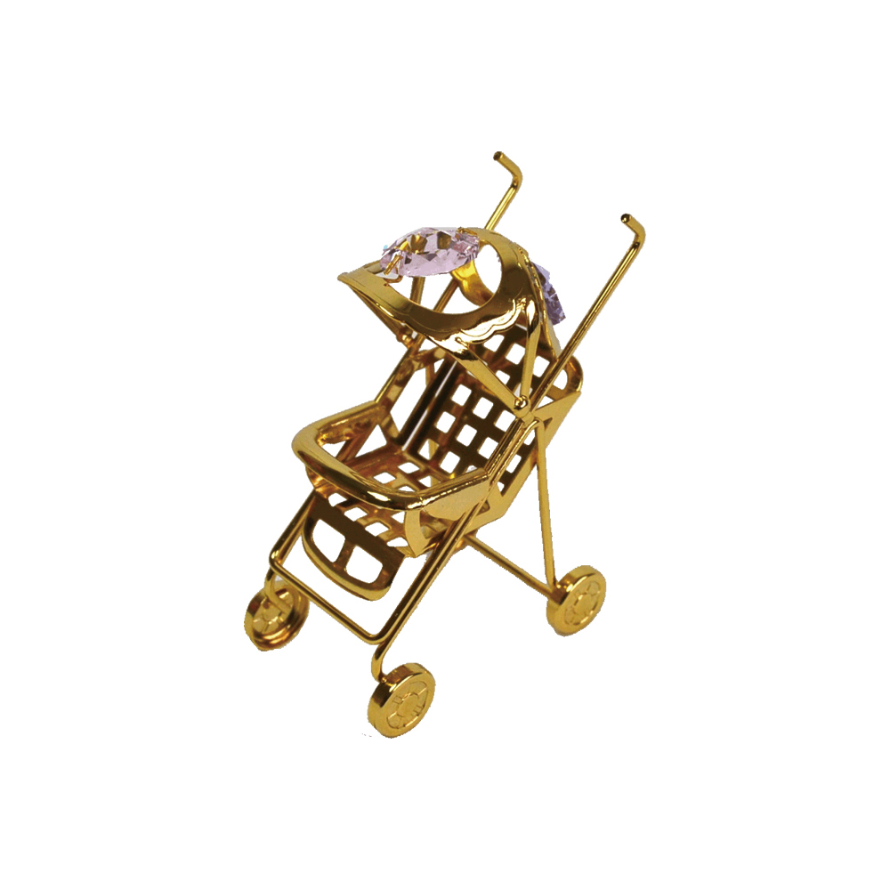 クリスタルオーナメント ベビーカー 01605