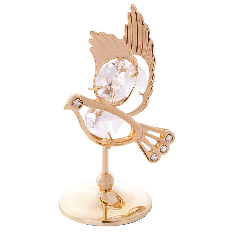 クリスタルオーナメント ハト 01700