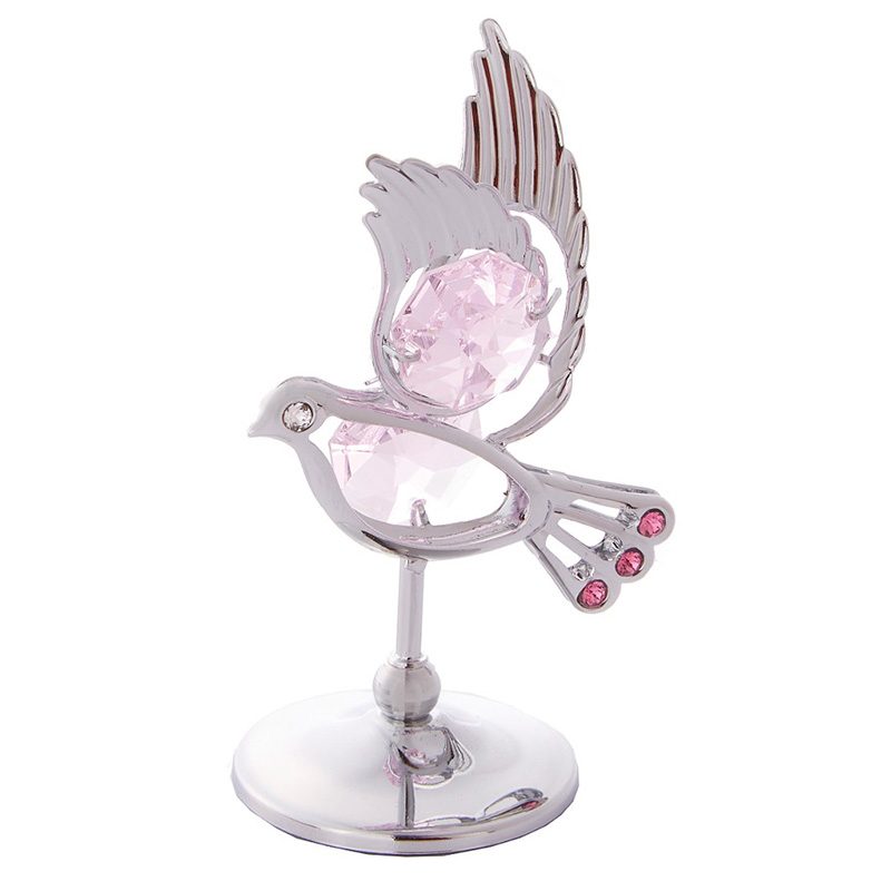 クリスタルオーナメント ハト 01701