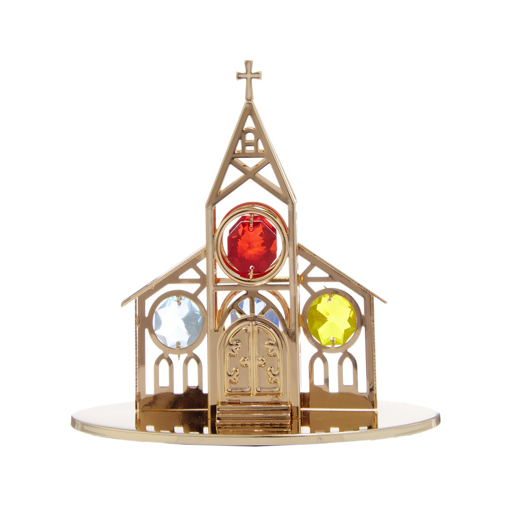 クリスタルオーナメント チャーチ 01718