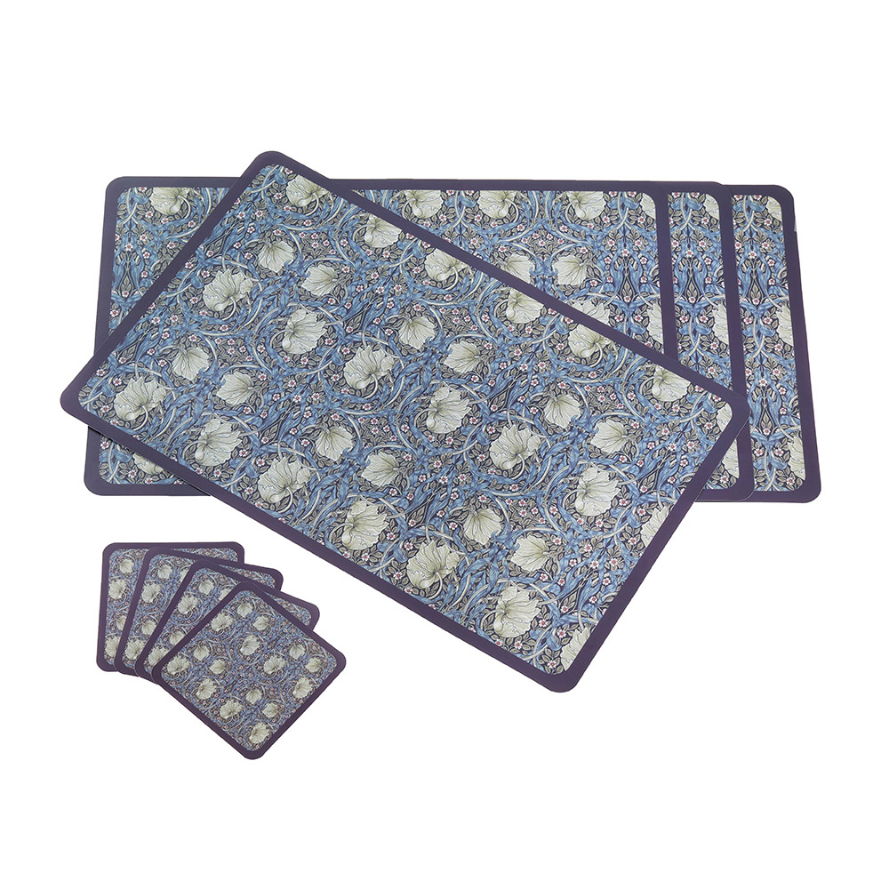 ランチョンマット&コースター4Pセット ヴィクトリアフラワー 23136