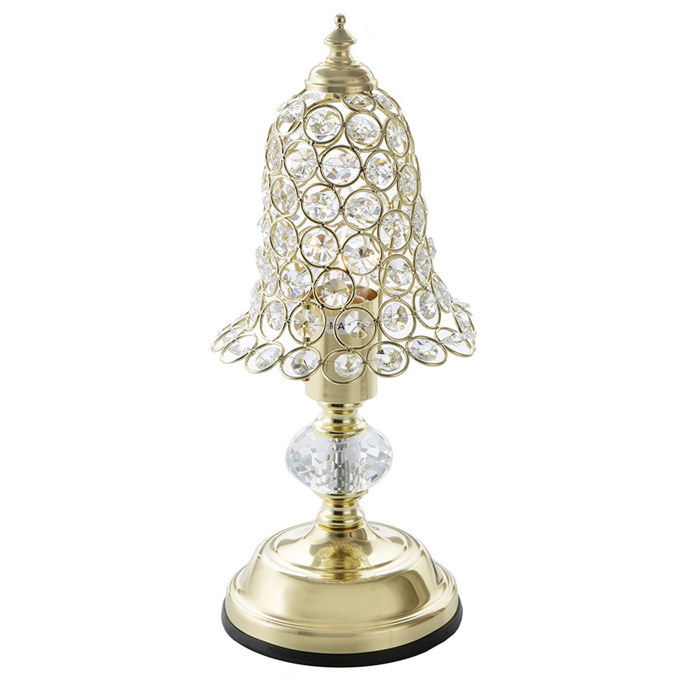 タッチランプ ゴールドリング 高さ34cm 29598