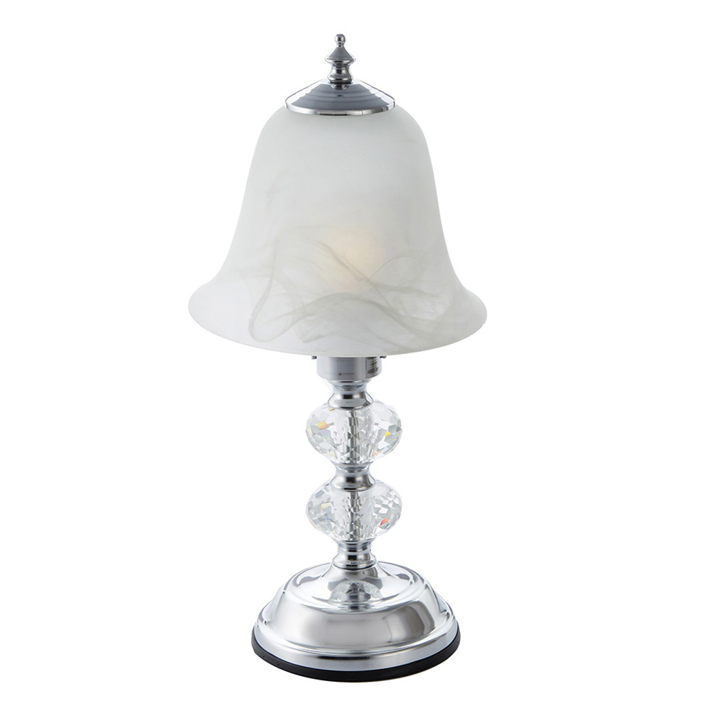 タッチランプ ベル型 シルバー 高さ36cm 29600