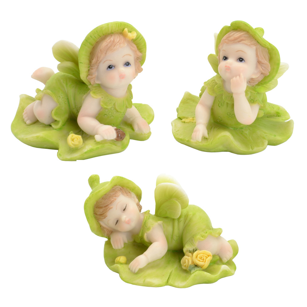 ベビーフェアリー オーナメント グリーン 3個セット 64422