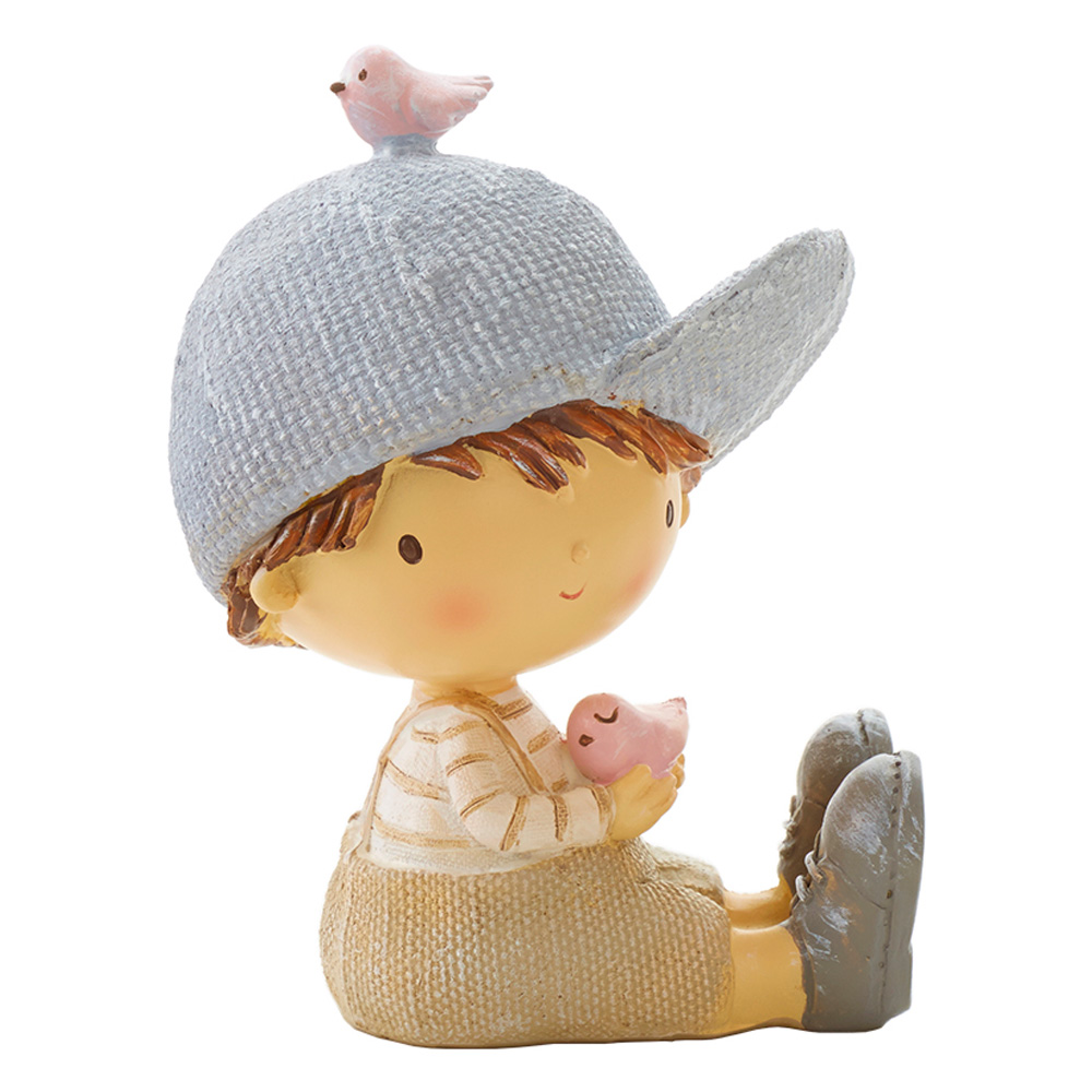 オーナメント ボーイ おすわり 64453