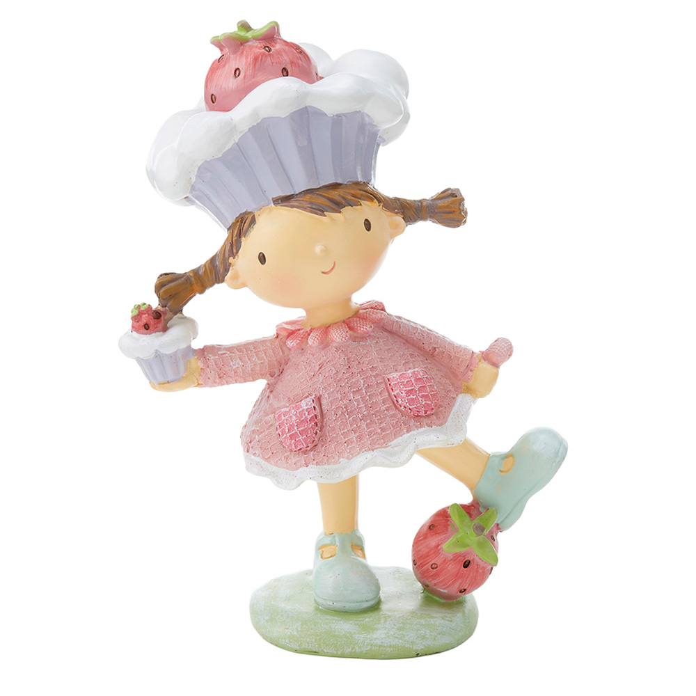 オーナメント ガール いちごケーキ 64503