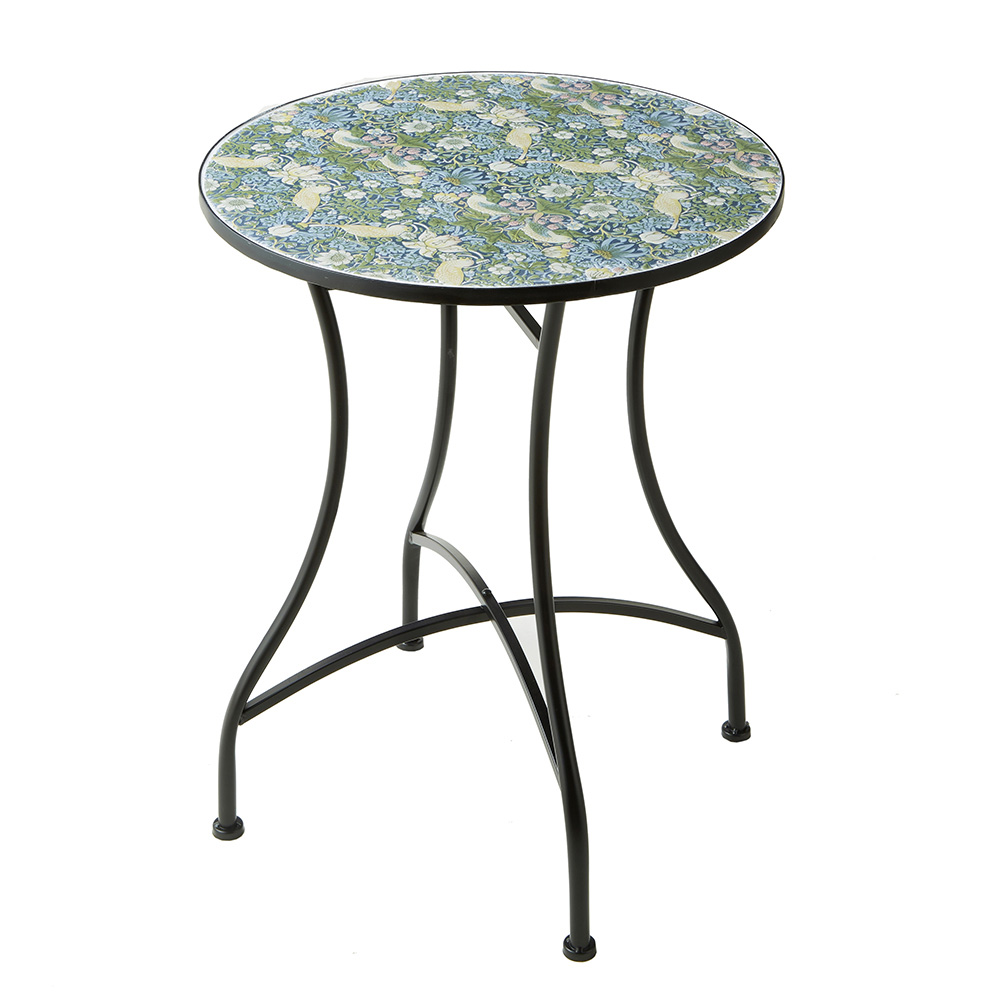 アイアン ガーデンテーブル 幅60cm バード&ストロベリー 71882