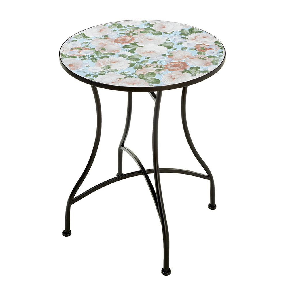 アイアン ガーデンテーブル 幅60cm プリンスローズ 71899